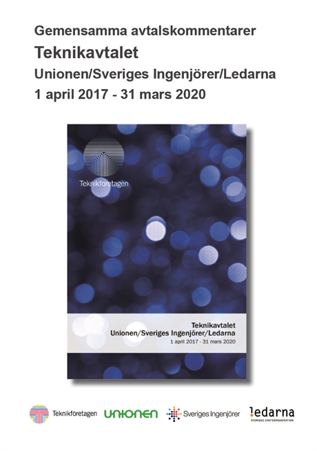 Avtalskommentarer Teknikavtalet Unionen Sveriges Ingenjörer Ledarna